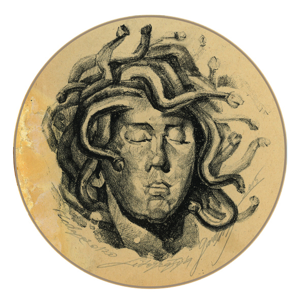 Medusa, Lithography, 12x12cm